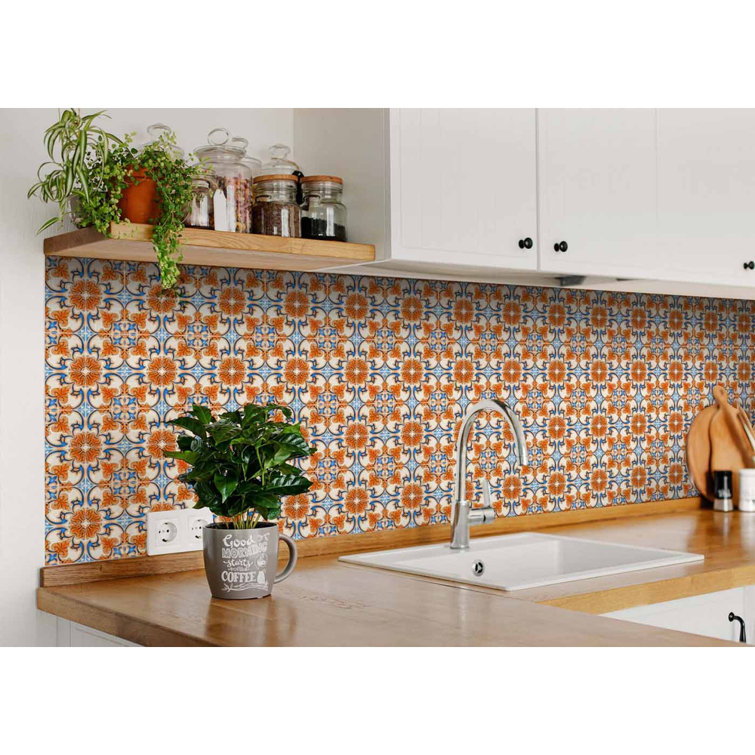 Homesahel Queen Mosaic Removable Peel-and-Stick Tiles for Indoor Decor