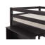 Lit mezzanine simple en bois avec échelle pour enfant Alaterre Furniture, espresso-1008071589