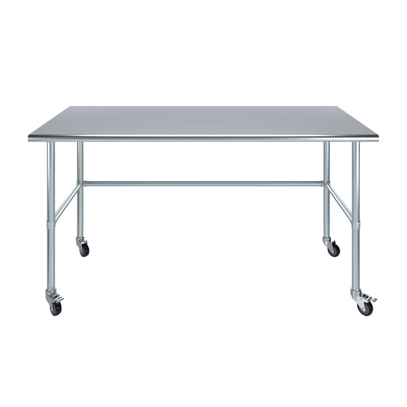 Table de travail en acier inoxydable, H 38 po x L 72 po x l 30 po