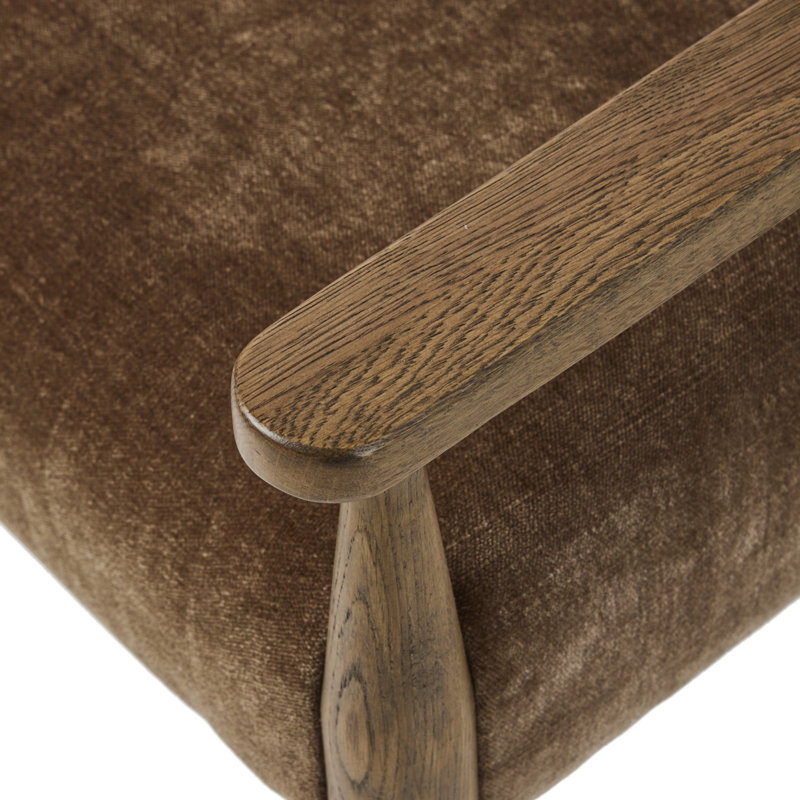 Jayla Upholstered Arm Chair, Toasted Oak, Monte Olive