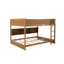 Solution de chambre à coucher spacieuse avec lit superposé en pin massif moderne