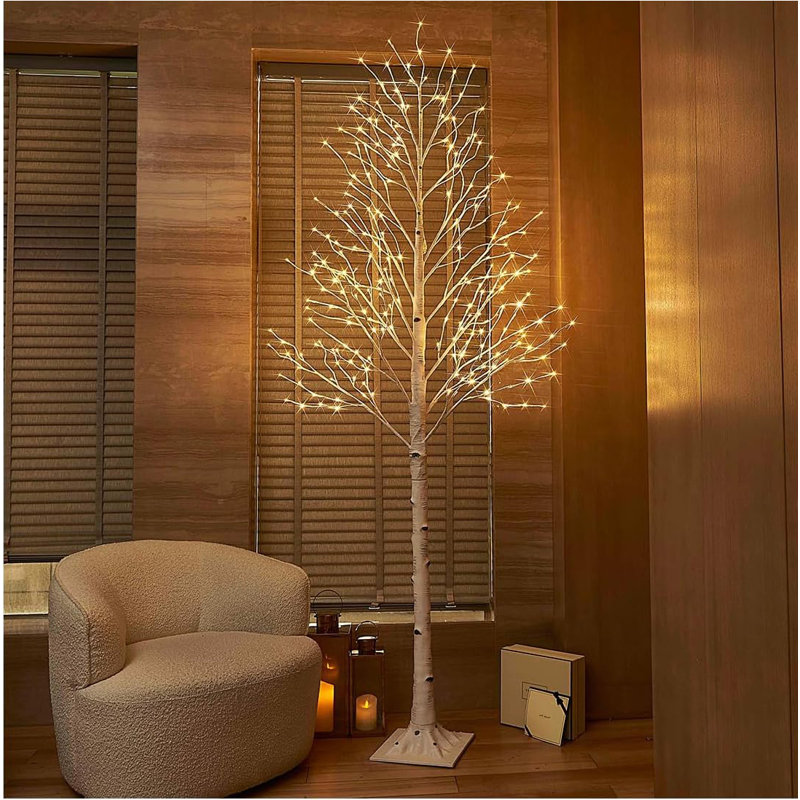 48'' Faux Birch Tree in Freestanding