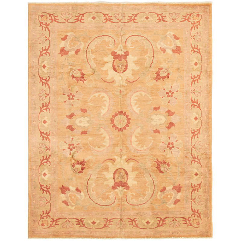 Tapis intérieur en laine 7 pi 4 po x 8 pi 1 po one-of-kind à la main-noué la 2010 chobi Meryem