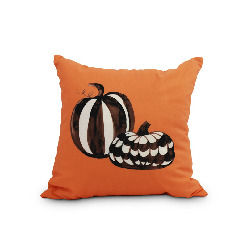 Housse et insert de coussin carré Witches Brew Pumpkin Duo, 26 po x 26 po, Orange