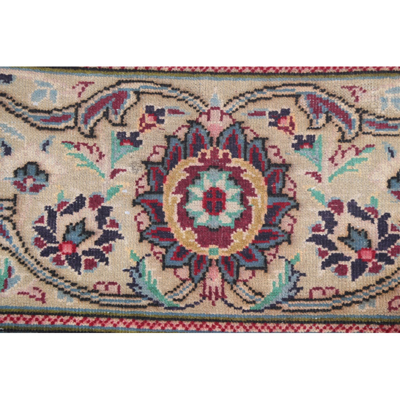 Tapis rétro en laine 8 x 11