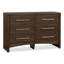 Brookstonval 6 Drawer 54" W Double Dresser
