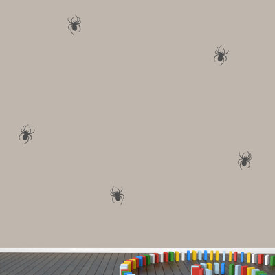Décalcomanie murale araignées