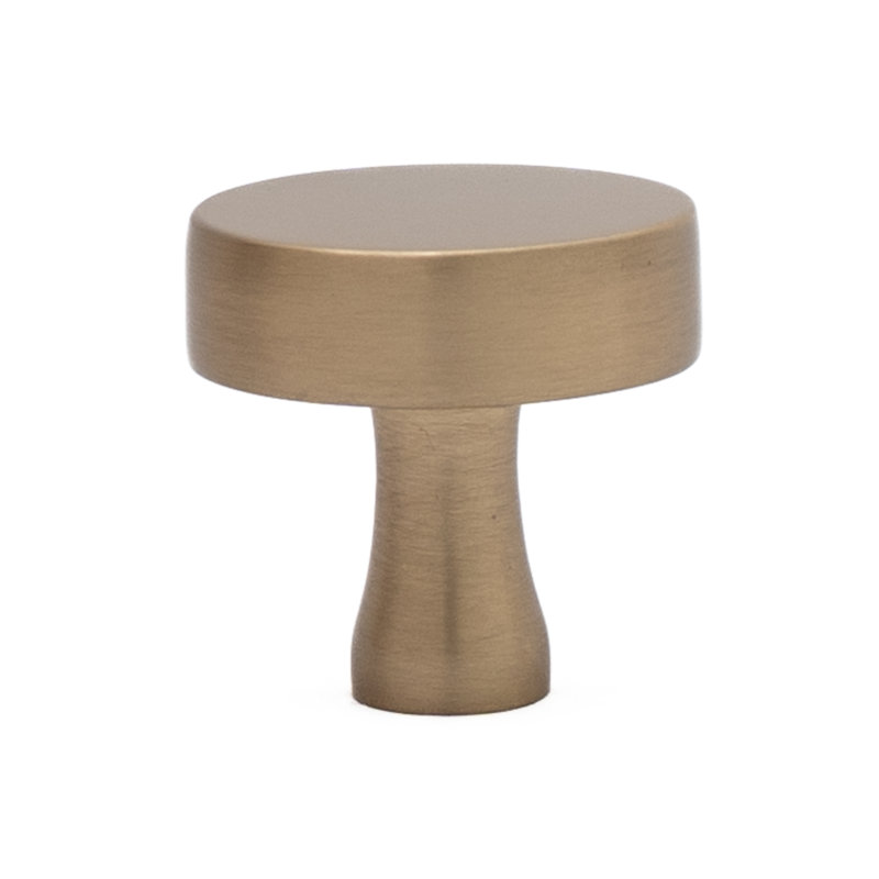 Poignée d'armoire ronde en bronze champagne 1-1 / 8 po The Perfect Knob, Bronze champagne