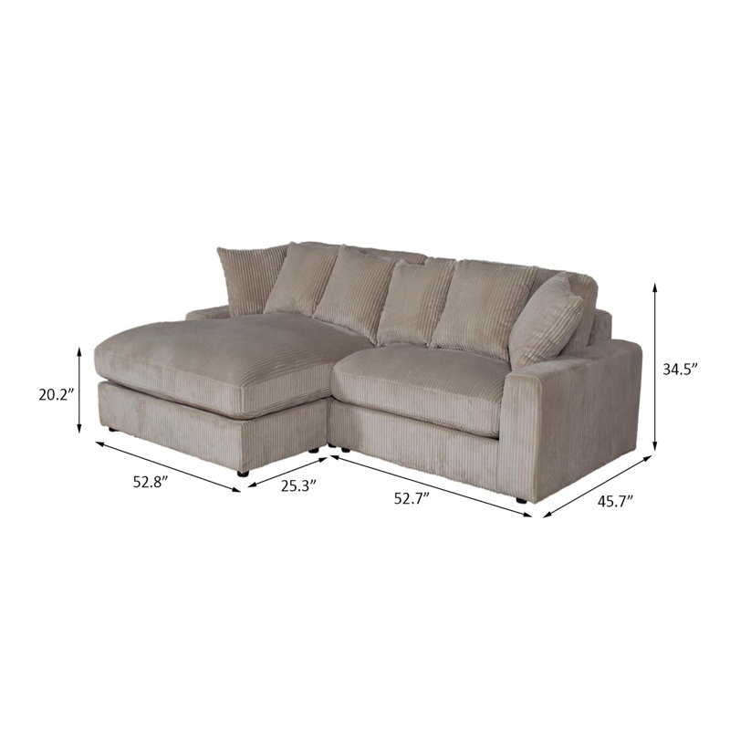 Canapé modulaire 2 pièces Gerek
