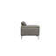 Chaise en cuir gris anthracite