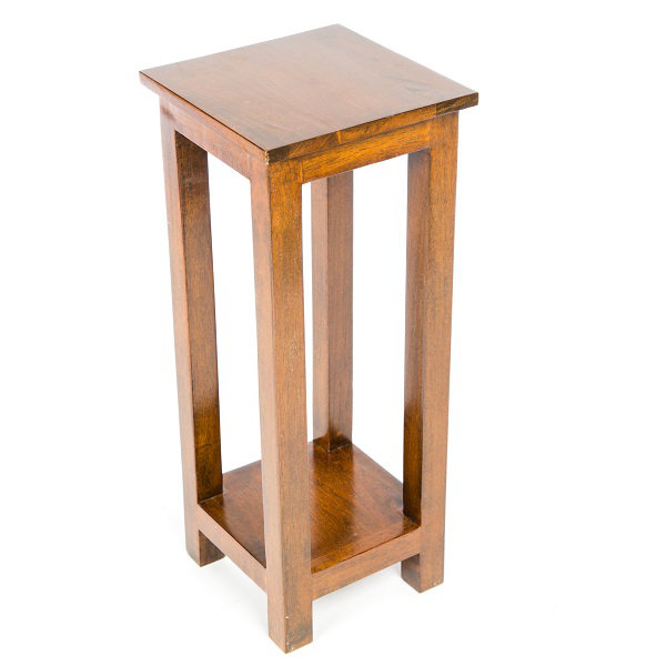 Asro Plant Stand, 50cm H x 20cm W x 20cm D, Walnut