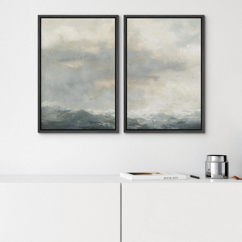 «Anneaux d'arbre en bois de chêne bleu bichon sauvage» - 2 pièces, Noir, H 36 po x l 24 po