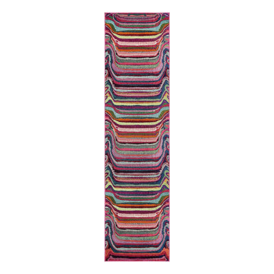 Tapis mauve / rose abstrait Jaclyn