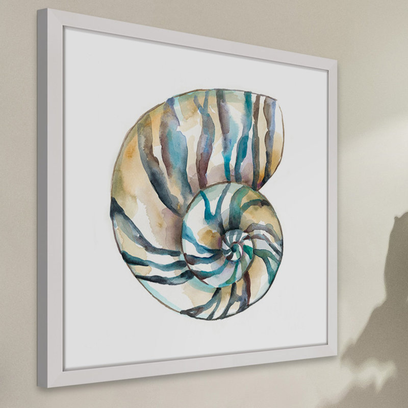" Aquarelle Shells II ", 18" H x 18" W x 1.5" D