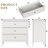 Amberrae 3 Drawer Dresser, 32" Wide Chest of Drawers-1110307