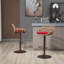 Ensemble de 2 tabourets de bar pivotants réglables à hauteur de comptoir avec repose-pieds pour la cuisine et la salle à manger-1547212907