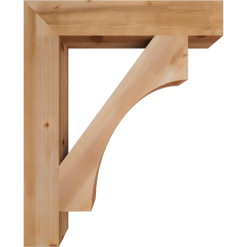 Support Westlake Block, Cèdre rouge de l'Ouest (lisse), H 42 po x l 5,5 po x P 34 po