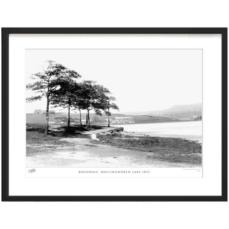 Rochdale, Hollingworth Lake 1892 by Francis Frith - Single Picture Frame Print, 28cm H x 36cm W x 2.3cm D