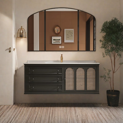 Armoire de salle de bain style français de luxe rétro