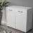 Two Door Side Table-White