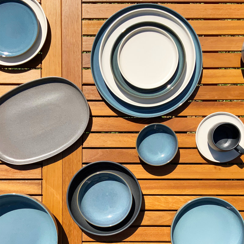 Mesa Ceramics 16Pc Dinnerware Set, Blue