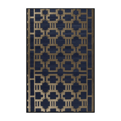 Tapis gris en treillis lavable à la machine