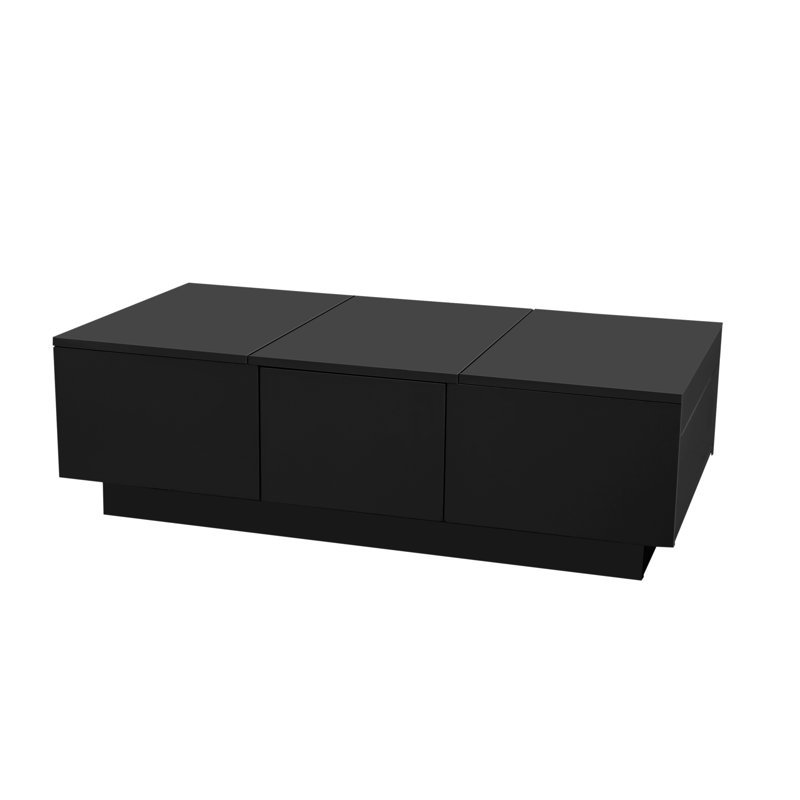 Solid Coffee Table with Storage