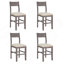 Ensemble de table de salle à manger à hauteur de comptoir 5 pièces avec table et 4 chaises