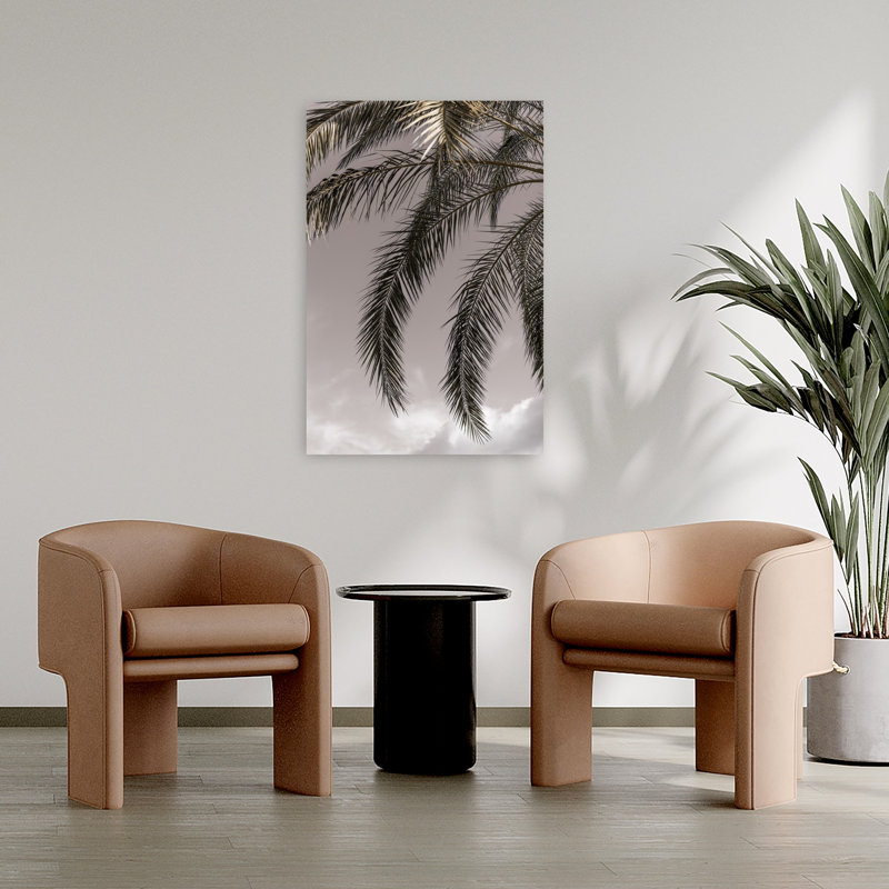 Art contemporain abstrait palmier contemporain, H 36 po x l 24 po