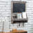 Wall Chalkboard with Mail Storage Key Hook