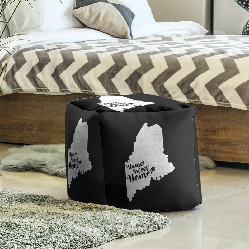 Repose-pieds à cubes bangor the home, Noir