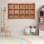 Organisateur de rangement mural pour casiers avec 15 casiers, range-chaussures, crochets et tablettes, armoire à jouets pour enfants en bois pour salle de classe