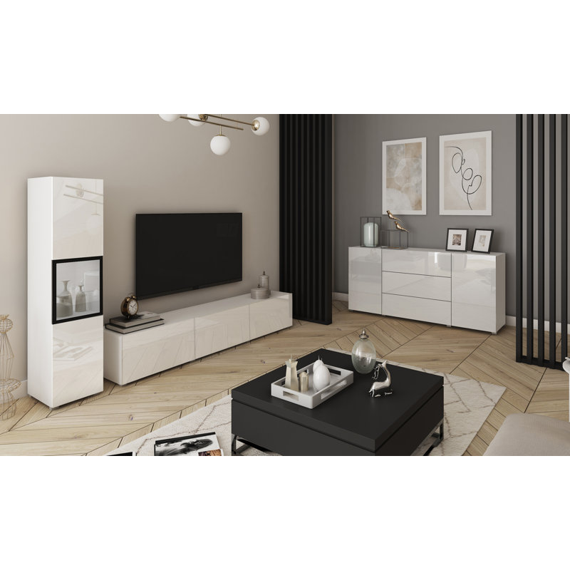 150 cm W Chest of 3 Drawers, White