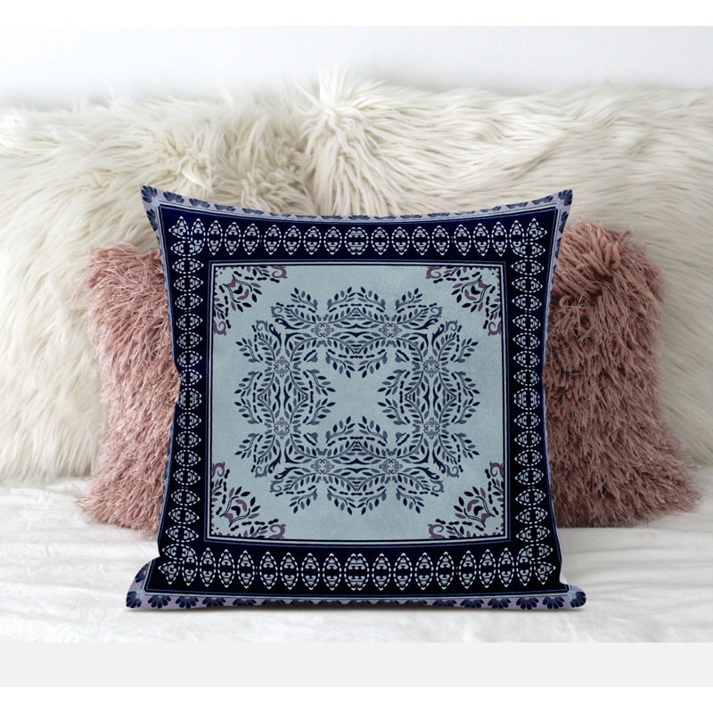 Housse et insert de coussin carré Window Window, 20 po X 20 po, Blanc, vert, rouge