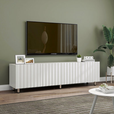 TV Stand For 65+ Inch TV, Modern TV Stand For Living Room, Entertainment Center With Storage & 2 Drawers, TV Media Console Cabinet For Bedroom