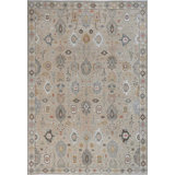 Oushak Collection, Transitional One-of-a-Kind Rectangle 9'11" X 13'9" Hand Knotted Area Rug