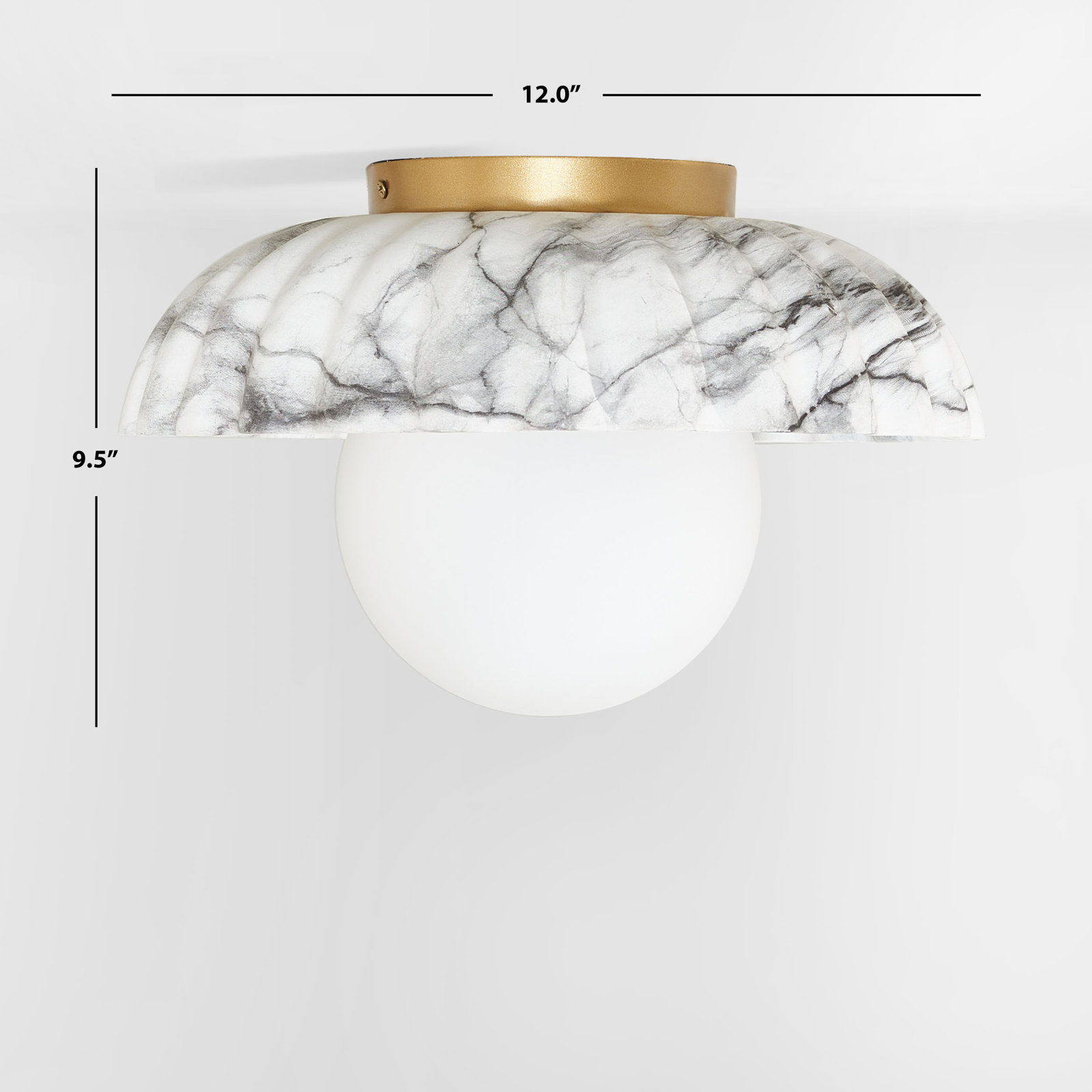 Irene Single Light Ceramic Flush Mount