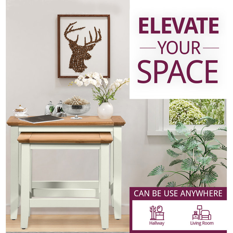 Eddie Solid Wood Nesting Tables