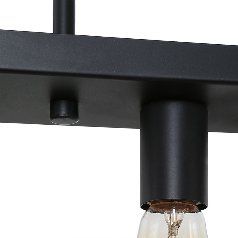 Luminaire suspendu carré / rectangulaire pour îlot de cuisine à 5 lumières Ioseph