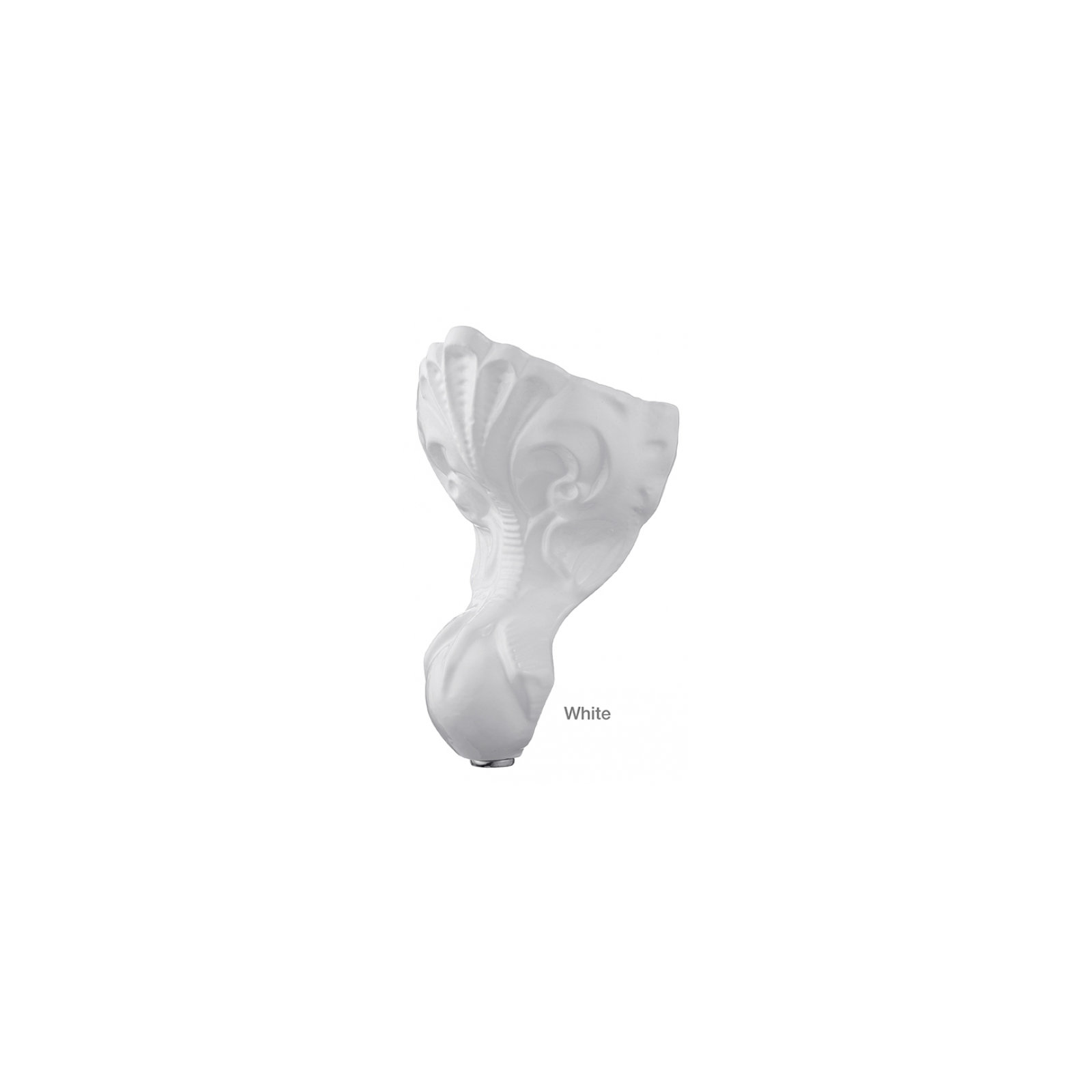 Dian 54'' Soaking Cast Iron Bathtub, White Interior with White Exterior, White