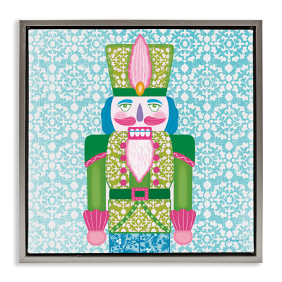 Cadre flottant de couleur casse-noisette aux couleurs vives, design par Annie Lapoint