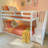 Aileana Twin Over Twin Solid Wood Low Bunk Bed with Stairs-34356353