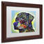 Impression d’art graphique sur toile encadrée « the Rottweiler » par Dean Russo-17980138