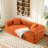 Aldora Boneless 78" King Size Convertible Sleeper Sofa Bed With 2 Pillows, Corduroy Folding Mattress Couch, No Assembly Required , Floor Sofa Lounge Couch For Living Room Small Spaces-92042104