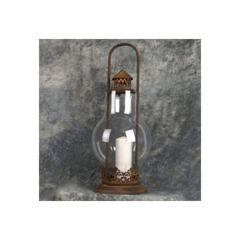 Lanterne en métal/verre