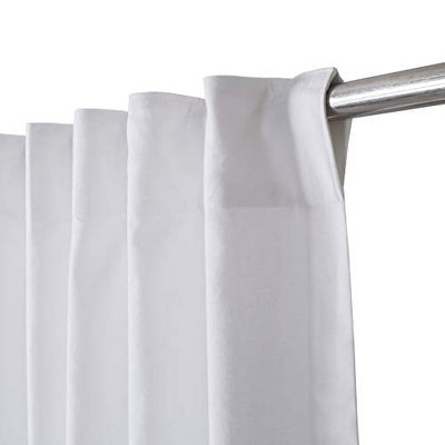 100% Cotton Canvas Tab Top Curtain Panels (50 x 108), Set of 2