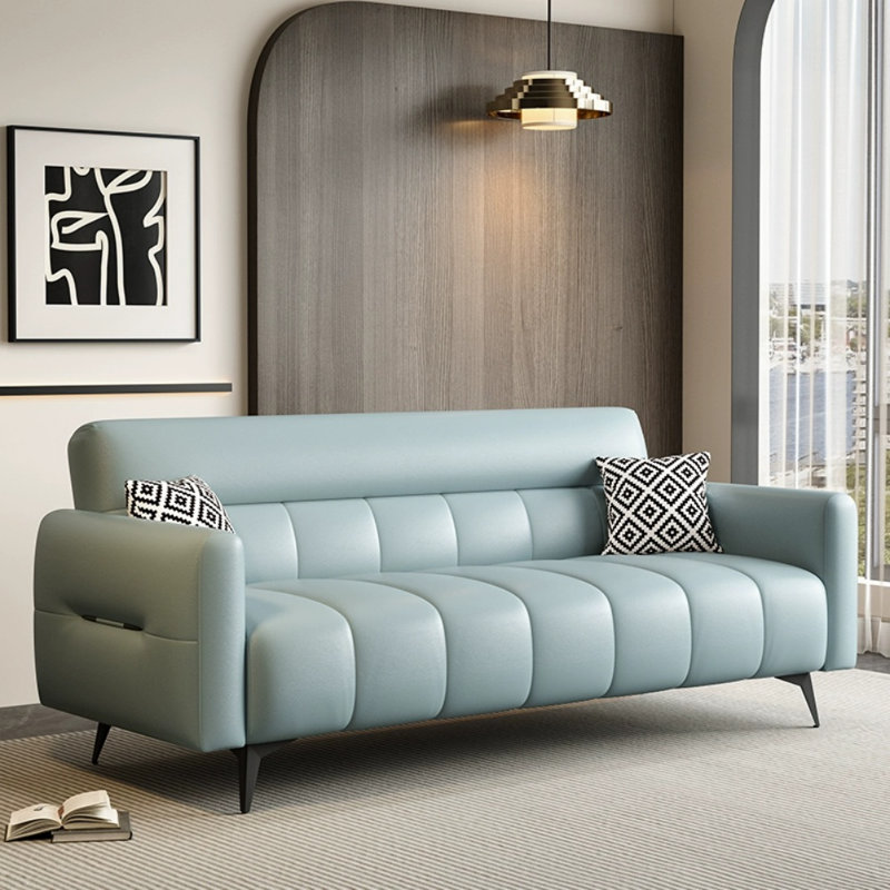 Canapé moderne simple décontracté, Bleu clair