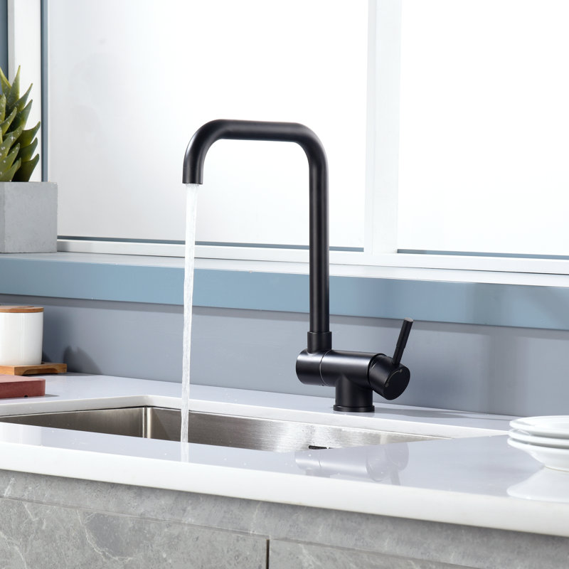 Belfry Kitchen Trowbridge Kitchen Faucet, Matte Black