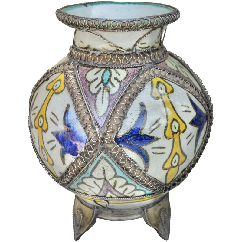 Vase antique en céramique andalou