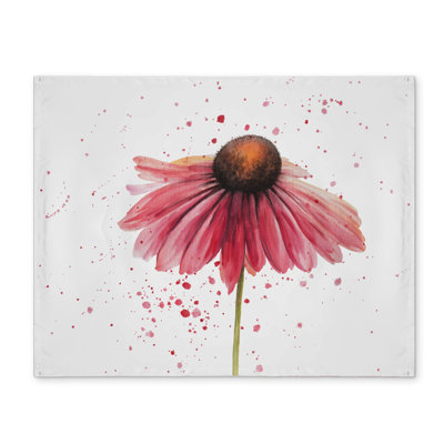 Pink Daisy Botanical Polyester Placemat | Home Decor Essential